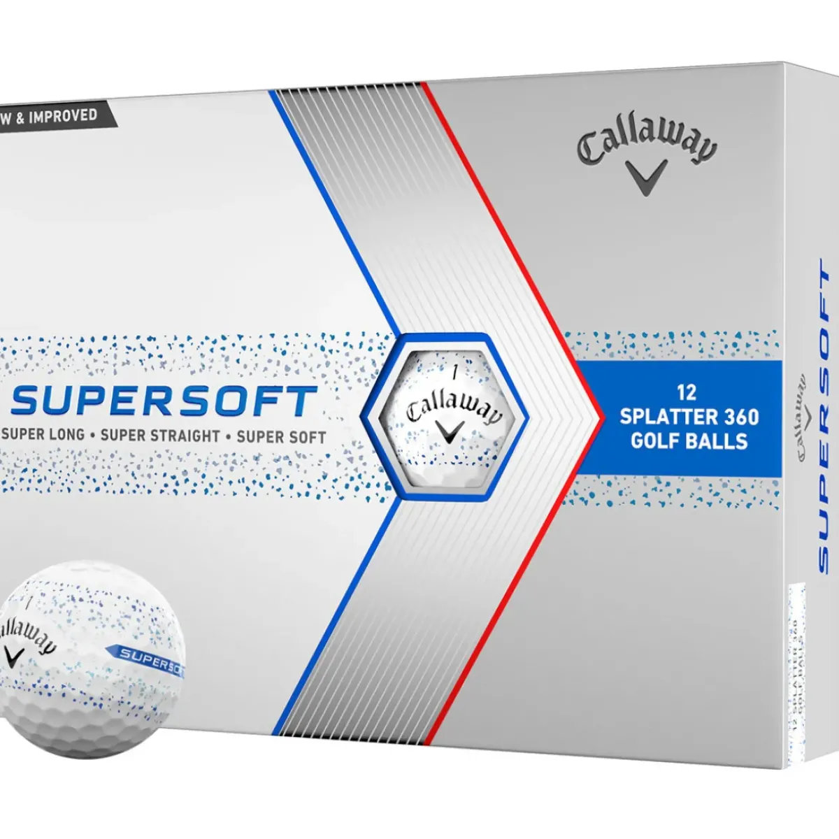 Discount Callaway Supersoft Splatter 12 Golf Ball Pack Ladies Golf Balls