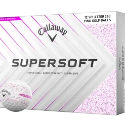 Clearance Callaway Supersoft Splatter 12 Golf Ball Pack Ladies Golf Balls|Season Ready Collection