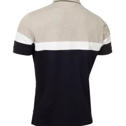 Men's Chest Stripe Block Golf Polo Shirt Men's Polo Shirts