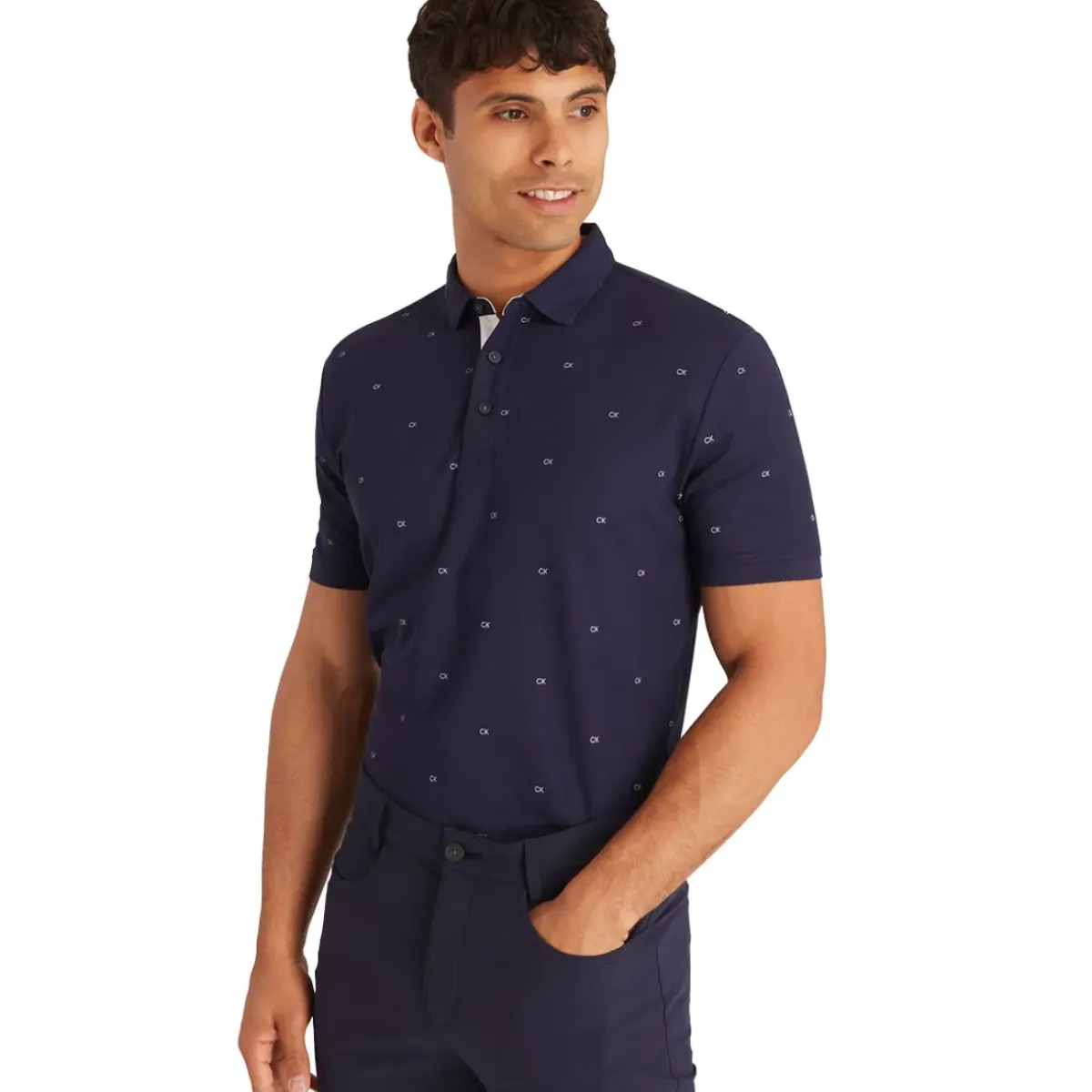 Sale Men's Monogram Print Golf Polo Shirt Men's Polo Shirts