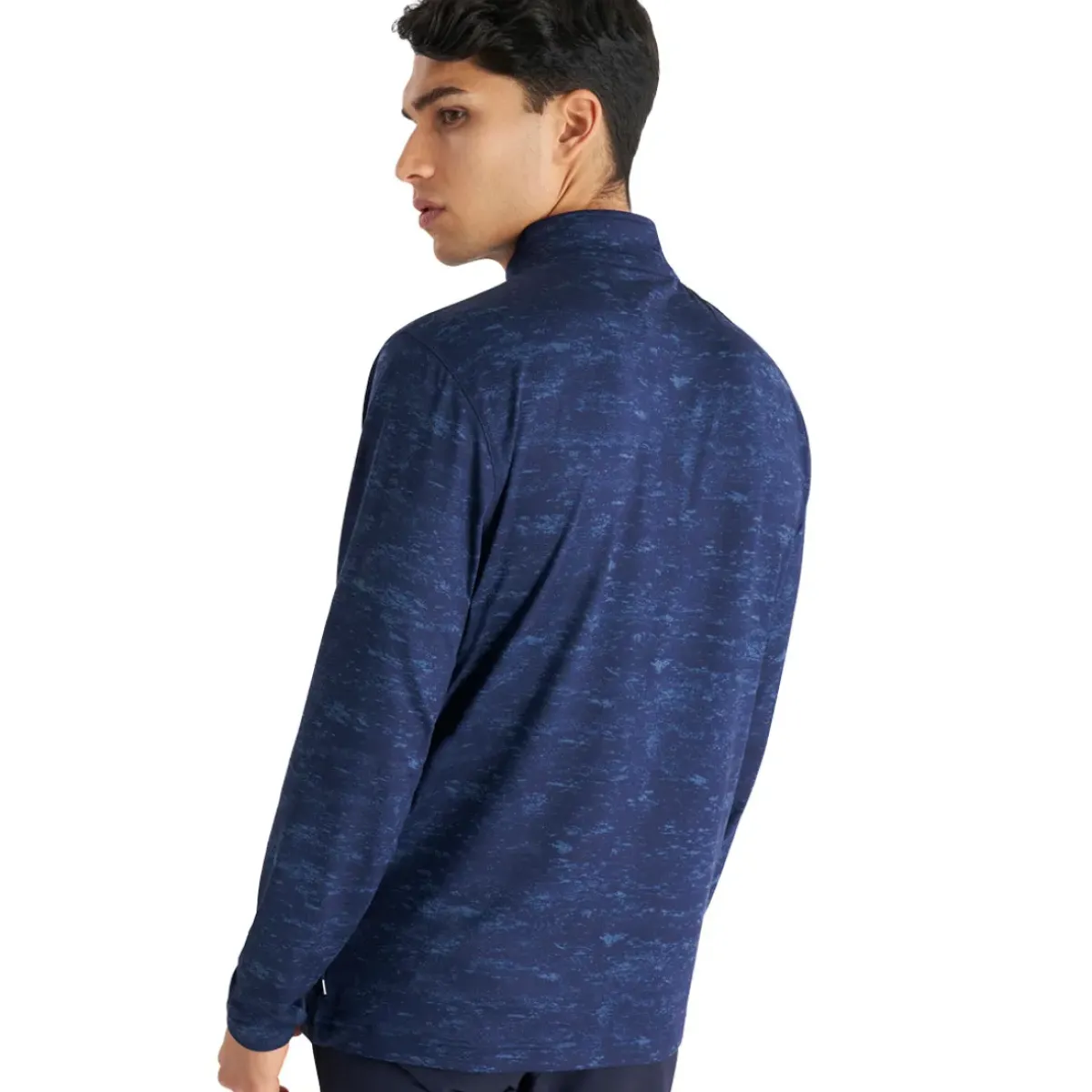 Discount Men's Newport Print Half Zip Golf Mid Layer Men's Sweaters|Men's Midlayers