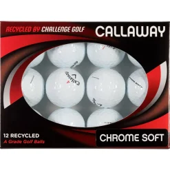 Clearance ChromeSoft Recycled 12 Golf Ball Pack Practice Golf Balls|Ladies Golf Balls