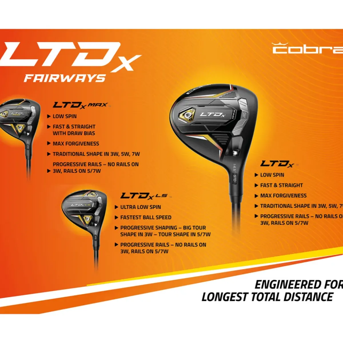 COBRA King LTDx Golf Fairway Wood Fairway Woods