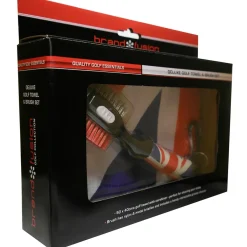 New Deluxe Towel & Brush Golf Cleaning Set Golf Towels
