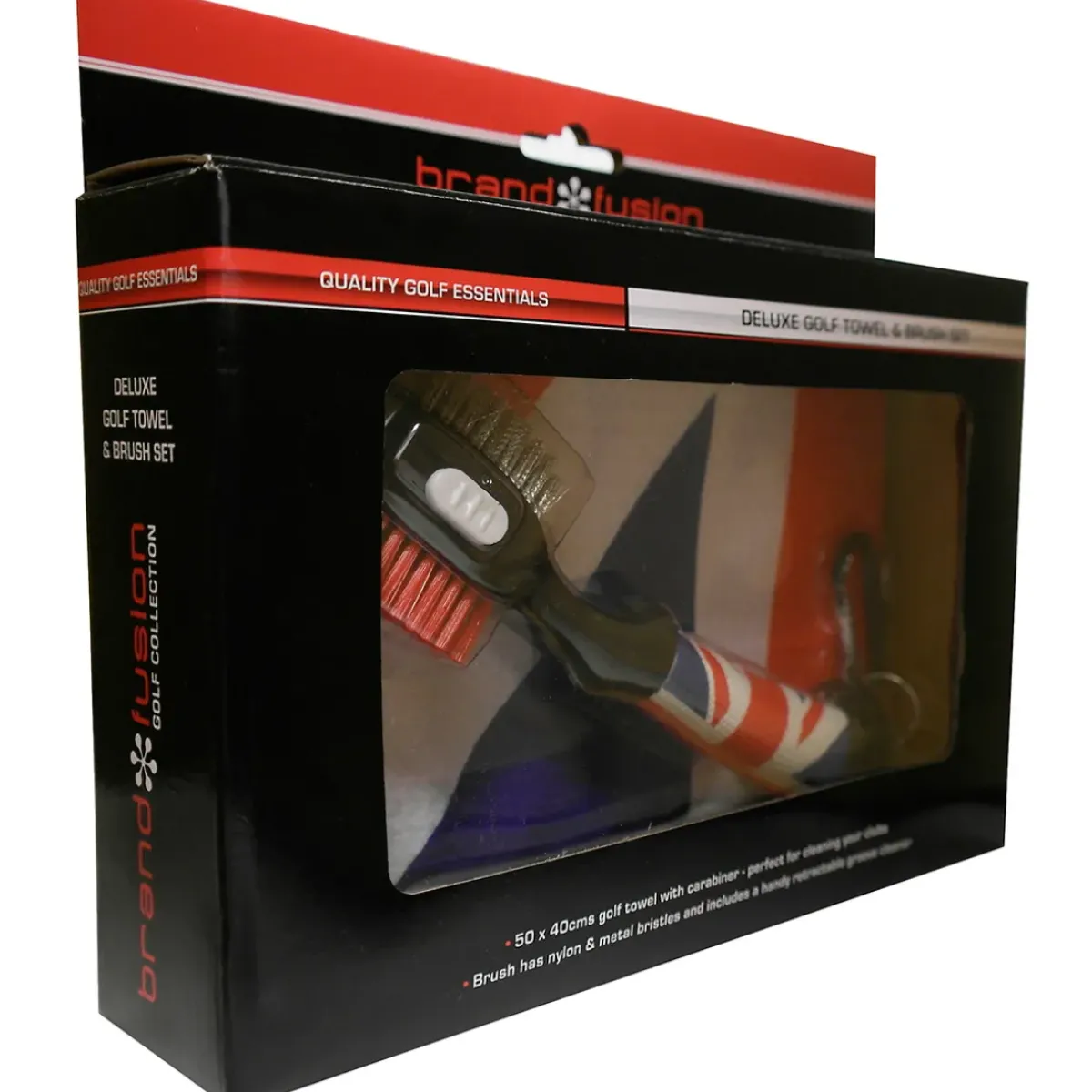 Best Deluxe Towel & Brush Golf Cleaning Set Golf Towels