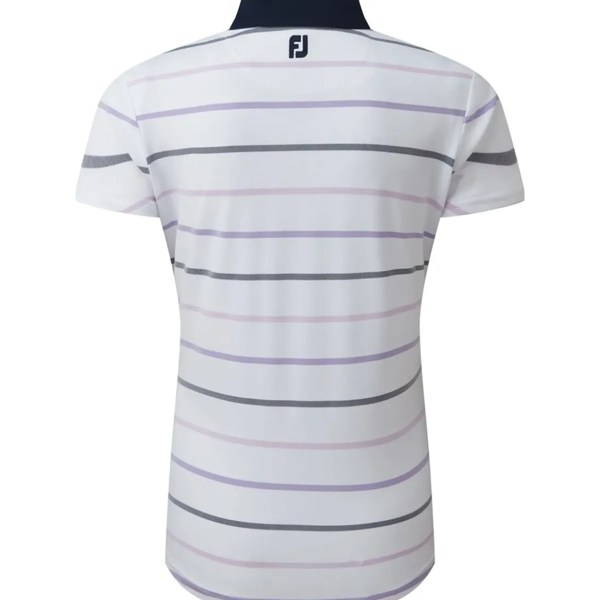 New Ladies Birdseye Stripe Smooth Jacquard Golf Polo Shirt Ladies Polo Shirts