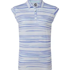 Outlet Ladies Cap Sleeve Watercolour Print Lisle Golf Polo Shirt Ladies Polo Shirts