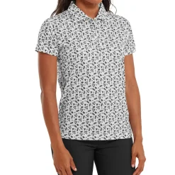 Clearance Ladies Floral Print Golf Polo Shirt Ladies Polo Shirts