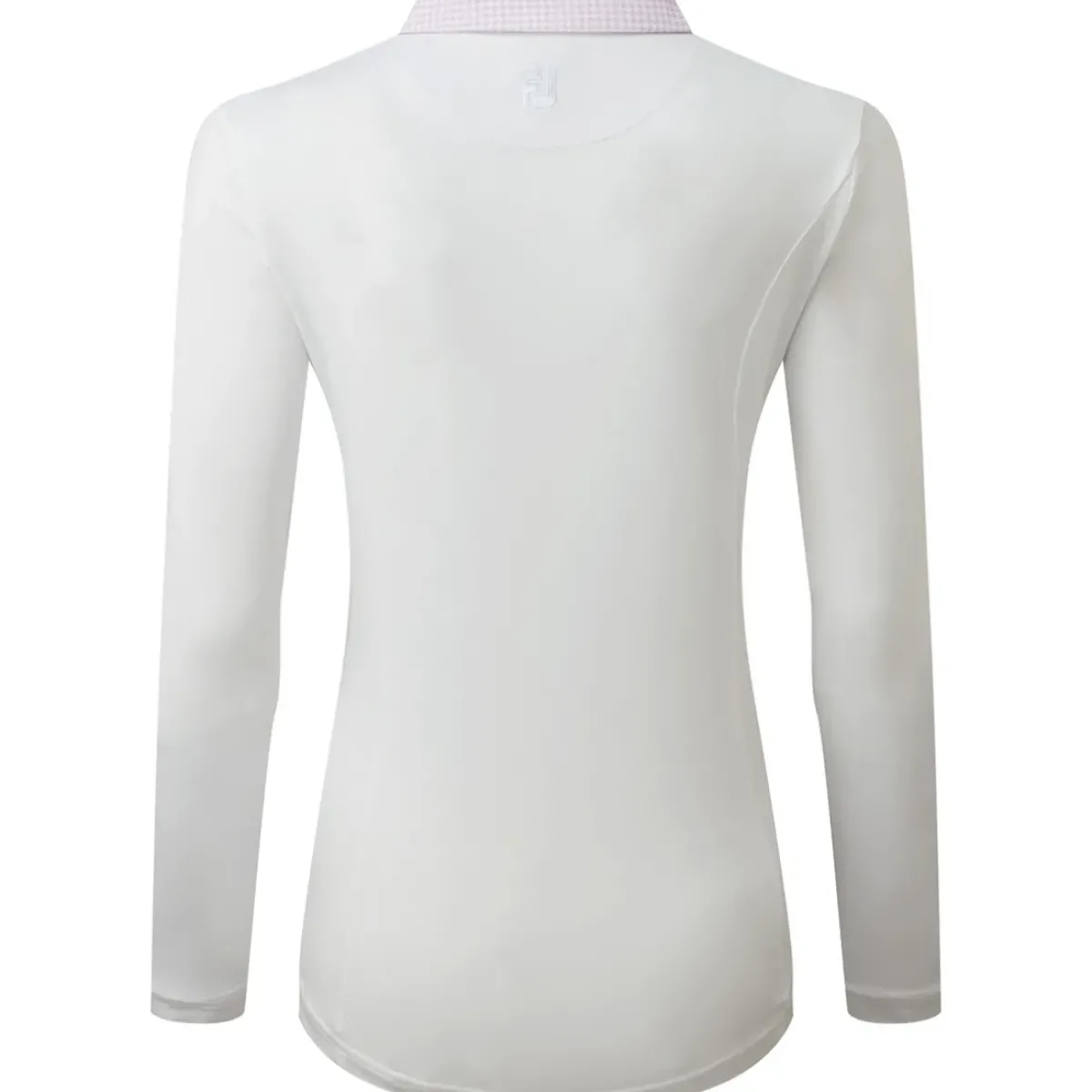 Clearance Ladies Houndstooth Trim 3/4 Sleeve Lisle Golf Polo Shirt Ladies Polo Shirts