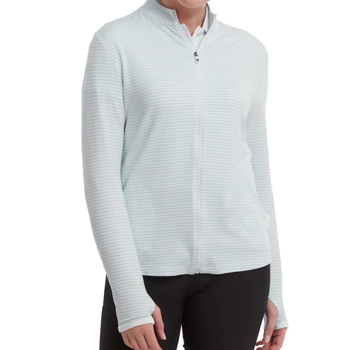 Clearance Ladies Lightweight Tonal Stripe Full-Zip Golf Mid Layer Ladies Midlayers|Men's Midlayers