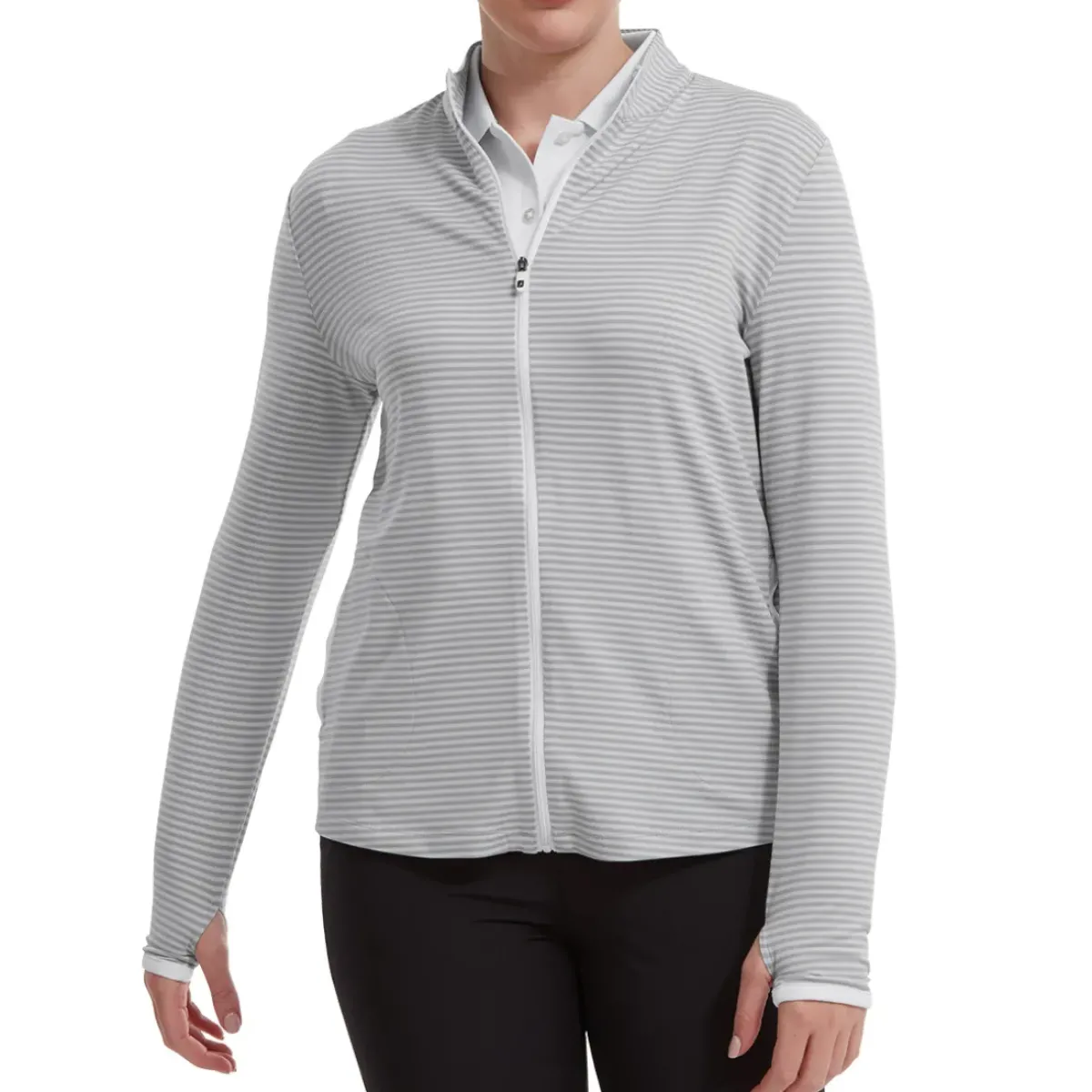 Hot Ladies Lightweight Tonal Stripe Full-Zip Golf Mid Layer Ladies Midlayers|Men's Midlayers