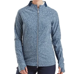 Hot Ladies Space Dye Thermal Full Zip Golf Mid Layer Ladies Midlayers|Men's Midlayers