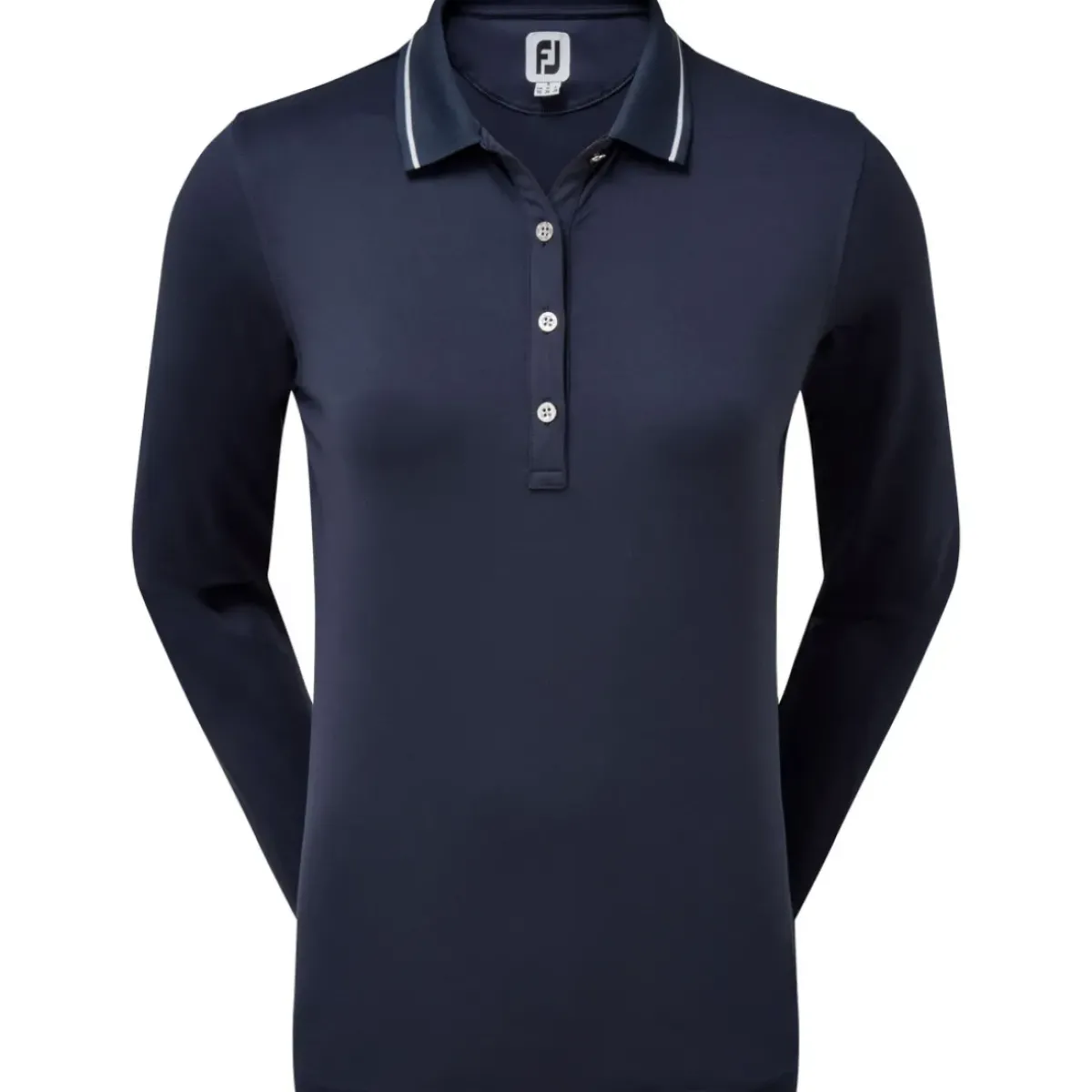 New Ladies Thermal Solid Long Sleeve Golf Polo Shirt Ladies Polo Shirts