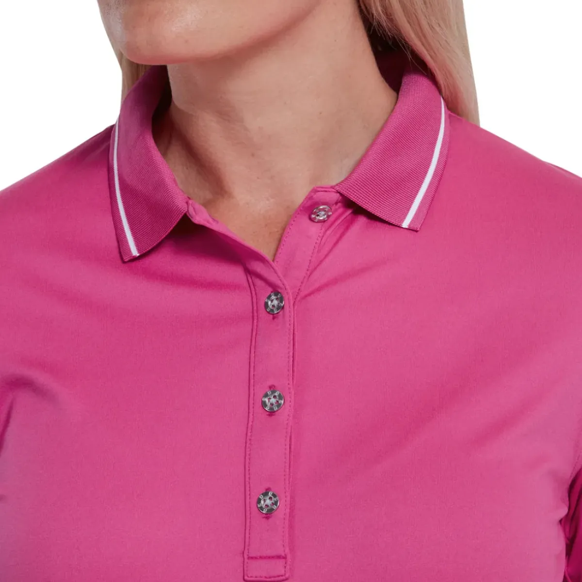 New Ladies Thermal Solid Long Sleeve Golf Polo Shirt Ladies Polo Shirts