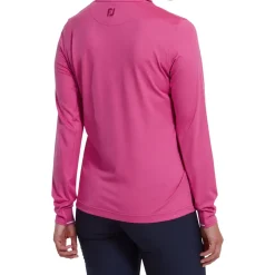 Sale Ladies Thermal Solid Long Sleeve Golf Polo Shirt Ladies Polo Shirts