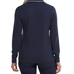 Sale Ladies Thermal Solid Long Sleeve Golf Polo Shirt Ladies Polo Shirts