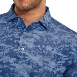 Online Men's Cloud Camo Golf Polo Shirt Men's Polo Shirts