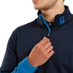 Clearance Men's Colour Block Chill-Out Full Zip Golf Midlayer Men's Sweaters|Men's Jackets