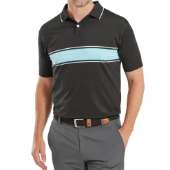 Hot Men's Engineered Pin Stripe Golf Polo Shirt Men's Polo Shirts