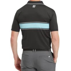 Hot Men's Engineered Pin Stripe Golf Polo Shirt Men's Polo Shirts