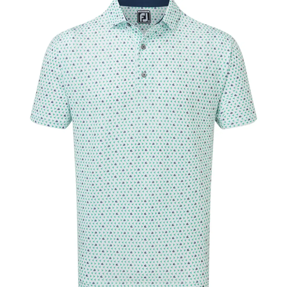 New Men's Flying Wasp Print Lisle Golf Polo Shirt Men's Polo Shirts