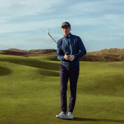 Men's Glen Plaid Chill-Out Golf Midlayer Men's Sweaters|Men's Midlayers