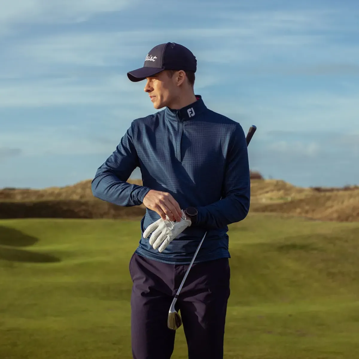 Best Men's Glen Plaid Chill-Out Golf Midlayer Men's Sweaters|Men's Midlayers