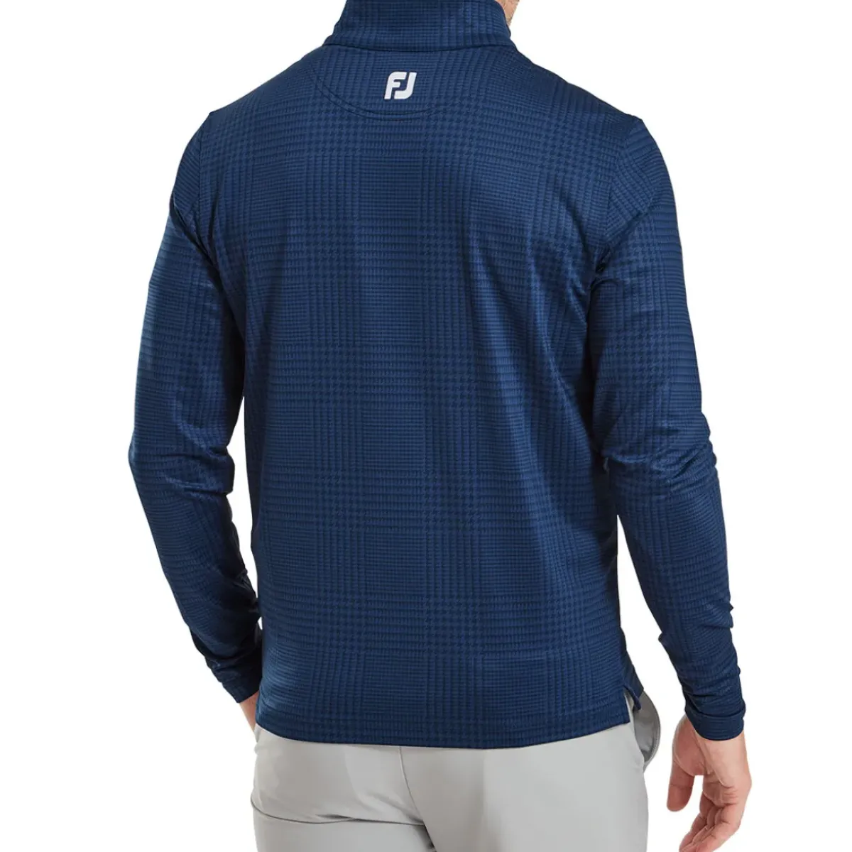 Best Men's Glen Plaid Chill-Out Golf Midlayer Men's Sweaters|Men's Midlayers