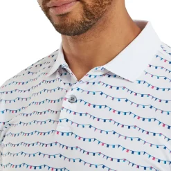 Sale Men's Golf Course Doodle Pique Golf Polo Shirt Men's Polo Shirts