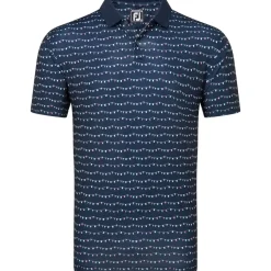 Clearance Men's Golf Course Doodle Pique Golf Polo Shirt Men's Polo Shirts