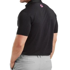 Discount Men's Jacquard Dot Print Golf Polo Shirt Men's Polo Shirts