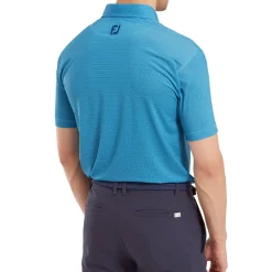 Men's Octagon Print Lisle Golf Polo Shirt Men's Polo Shirts