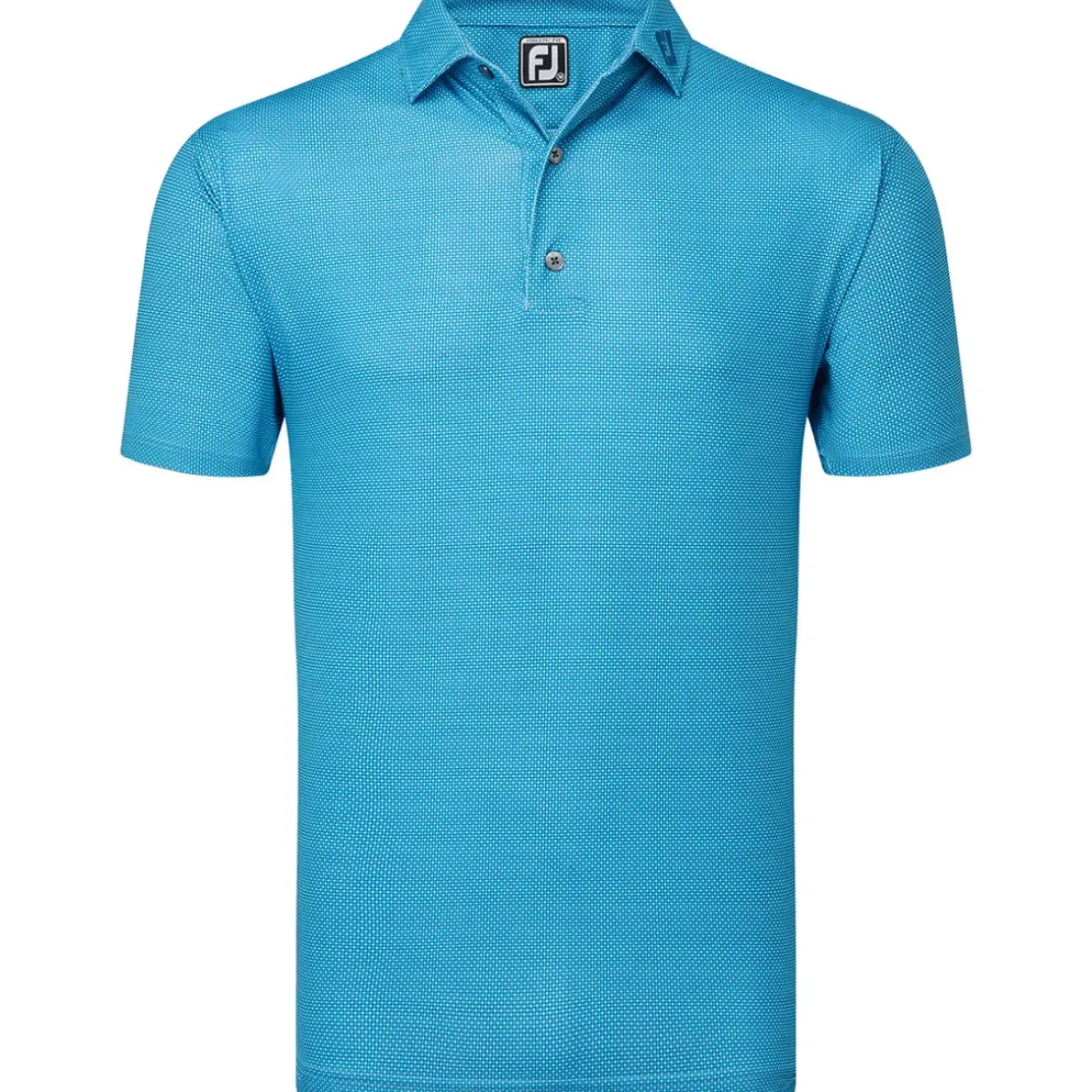 Men's Octagon Print Lisle Golf Polo Shirt Men's Polo Shirts