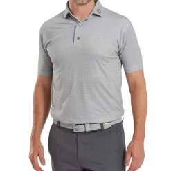 Men's Octagon Print Lisle Golf Polo Shirt Men's Polo Shirts