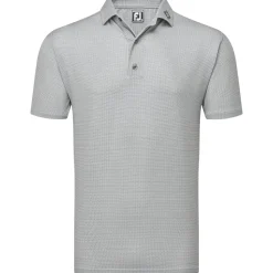 Men's Octagon Print Lisle Golf Polo Shirt Men's Polo Shirts