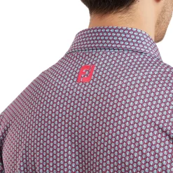 Hot Men's Scallop Shell Foulard Lisle Golf Polo Shirt Men's Polo Shirts