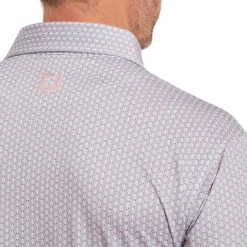 Hot Men's Scallop Shell Foulard Lisle Golf Polo Shirt Men's Polo Shirts