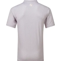 Hot Men's Scallop Shell Foulard Lisle Golf Polo Shirt Men's Polo Shirts