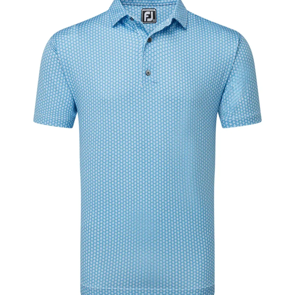 Outlet Men's Scallop Shell Foulard Lisle Golf Polo Shirt Men's Polo Shirts