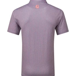 Outlet Men's Scallop Shell Foulard Lisle Golf Polo Shirt Men's Polo Shirts