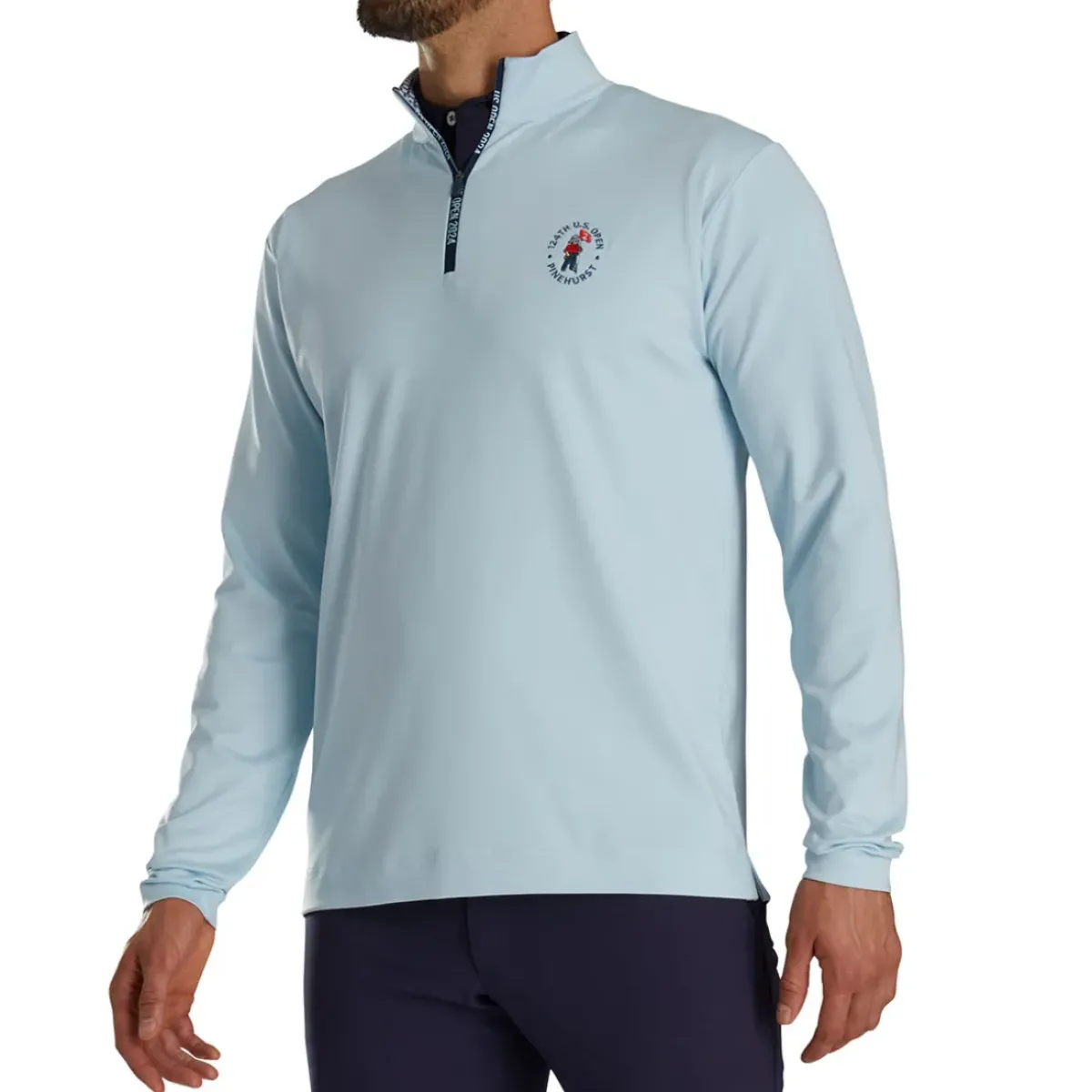 Outlet Men's Solid US Open Golf Mid Layer Men's Sweaters|Men's Midlayers