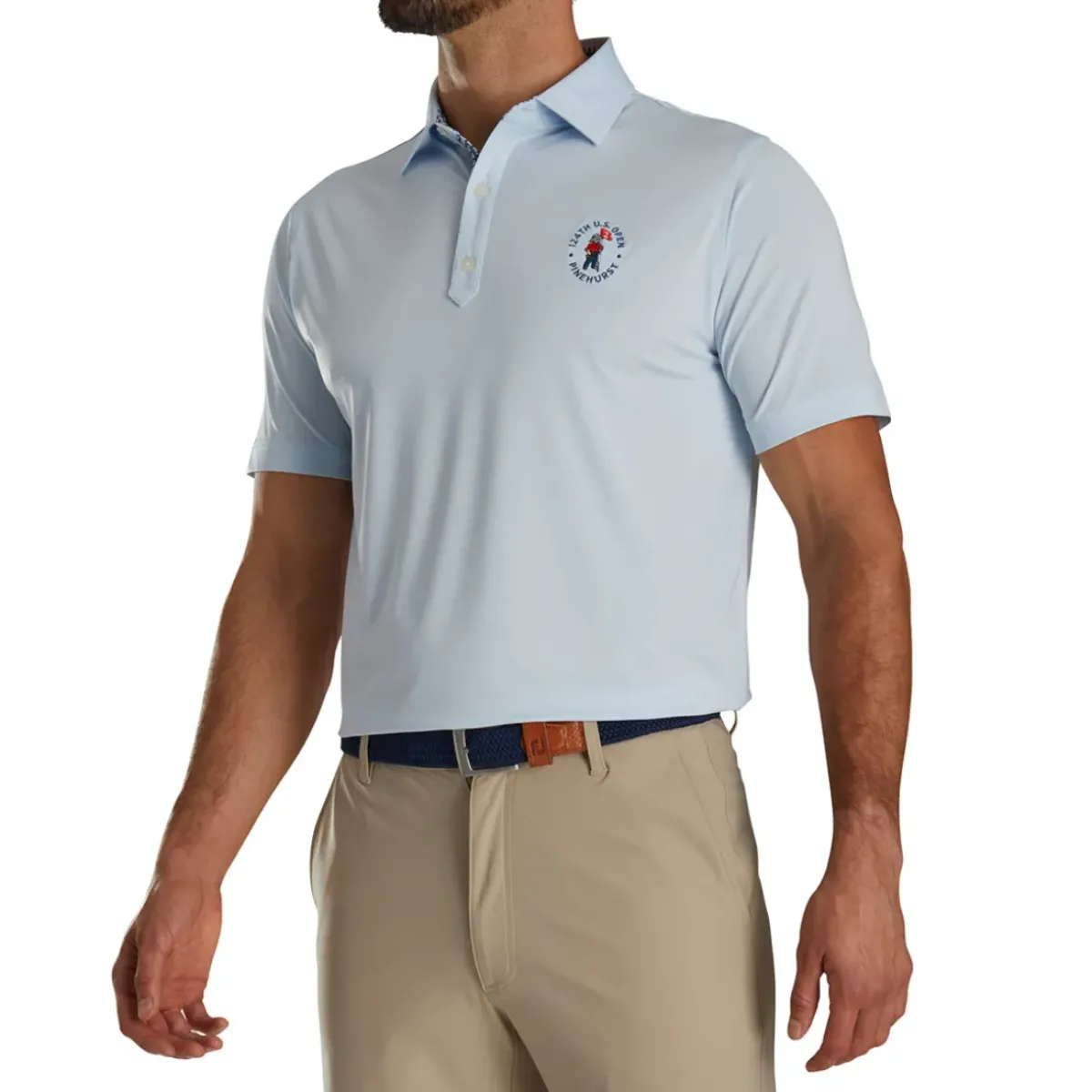 Hot Men's Solid US Open Golf Polo Shirt Men's Polo Shirts