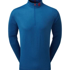 Best Men's Tonal Print Knit Half Zip Golf Midlayer Men's Sweaters|Men's Midlayers