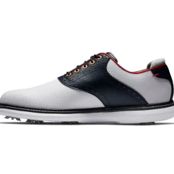 New Men's Traditions Waterproof Spiked Golf Shoes Men's Waterproof Golf Shoes|Men's Spiked Golf Shoes