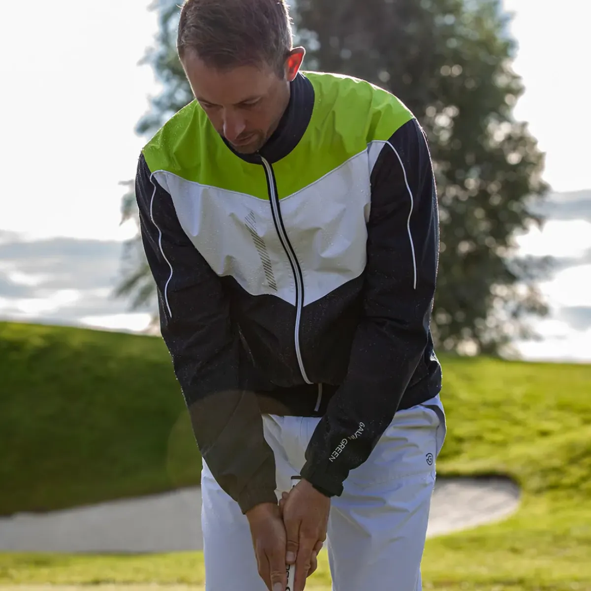 Outlet Men's Armstrong Waterproof Golf Jacket Men's Jackets|Men's Waterproofs