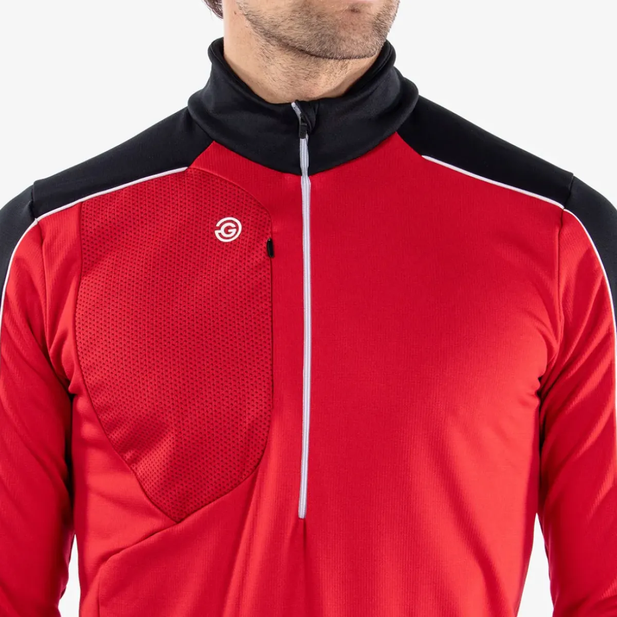 New Men's Dave Half Zip Golf Midlayer Men's Sweaters|Men's Midlayers