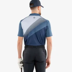 Online Men's Macoy Stripe Golf Polo Shirt Men's Polo Shirts