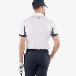 Clearance Men's Mills Chest Print Golf Polo Shirt Men's Polo Shirts