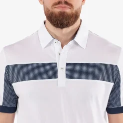 Clearance Men's Mills Chest Print Golf Polo Shirt Men's Polo Shirts