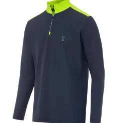 Best Men's Living Logo Zip Golf Midlayer Men's Sweaters|Men's Midlayers